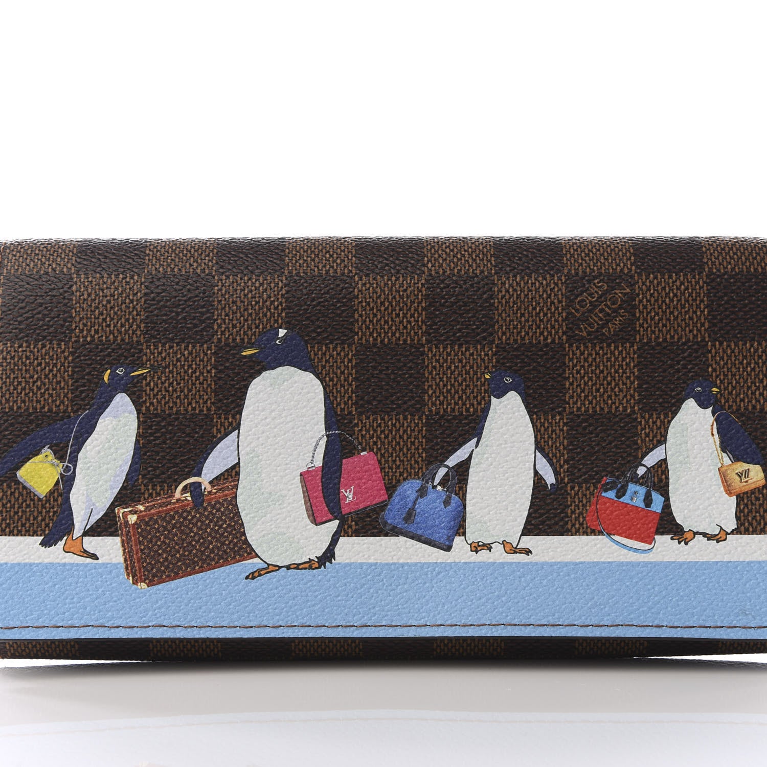 Louis Vuitton Damier Ebene 2017 Christmas Animation Sarah Wallet 8 of 9