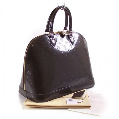 Louis Vuitton Vernis Alma MM Vert Bronze 2 of 8