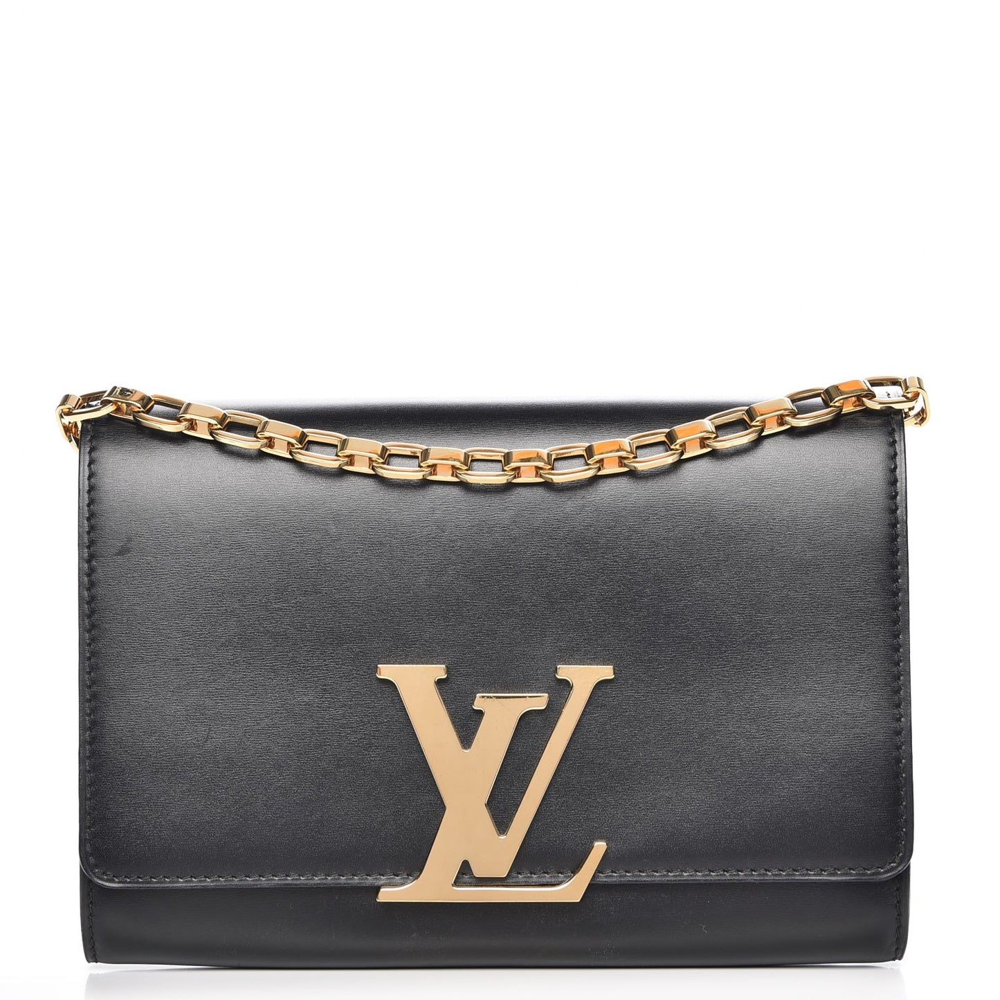 Calfskin Chain Louise GM Black