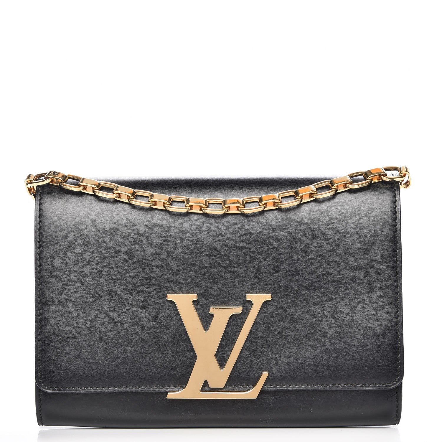 Louis Vuitton Calfskin Chain Louise GM Black 1 of 11