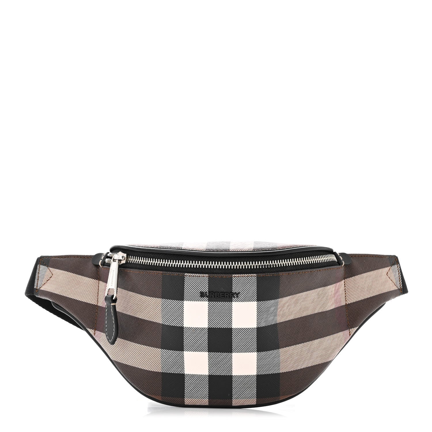 Burberry E-canvas Check Mini Cason Bum Bag Dark Birch Brown 1 of 9