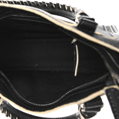 Balenciaga Supple Grained Calfskin Classic Silver Hardware Highlight Mini City Black 5 of 9