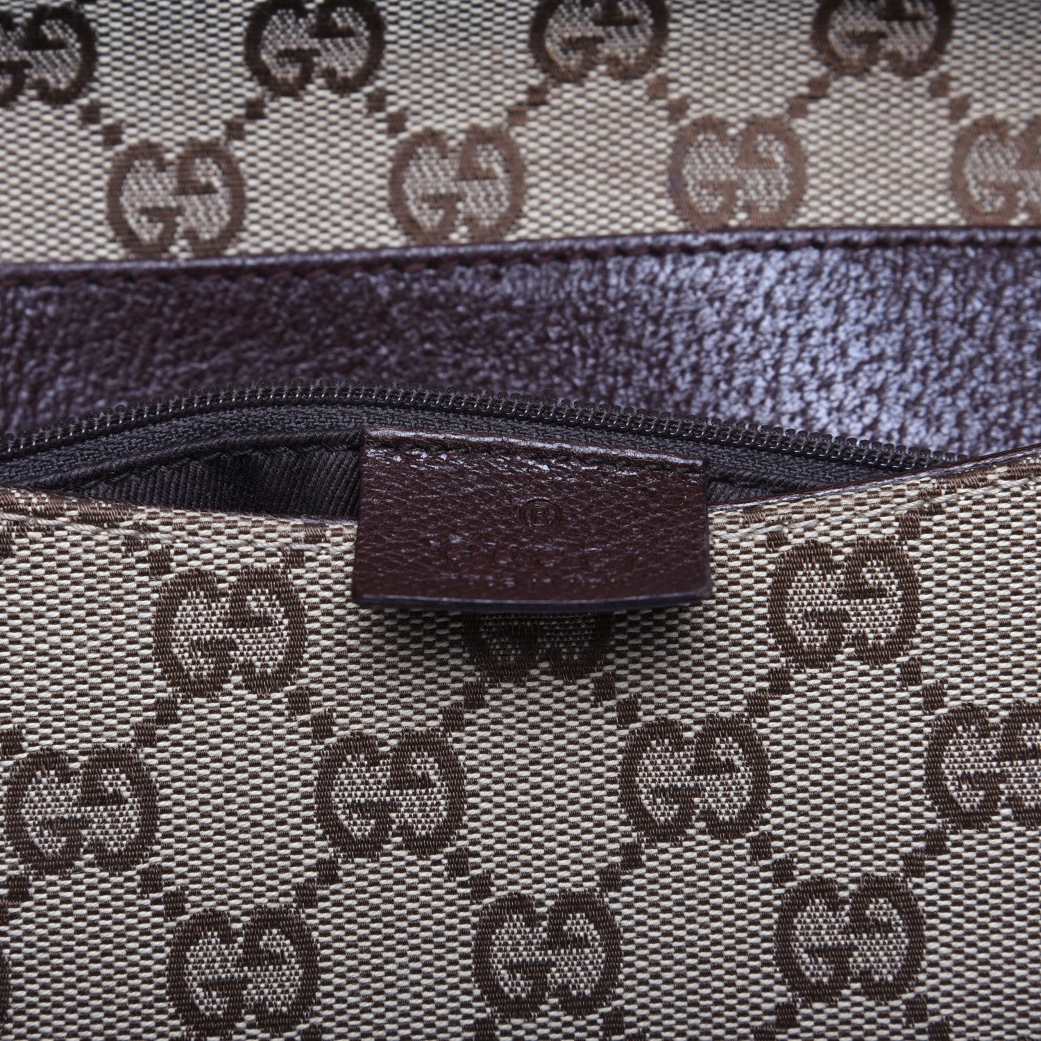Gucci Monogram Satchel Dark Brown 8 of 11