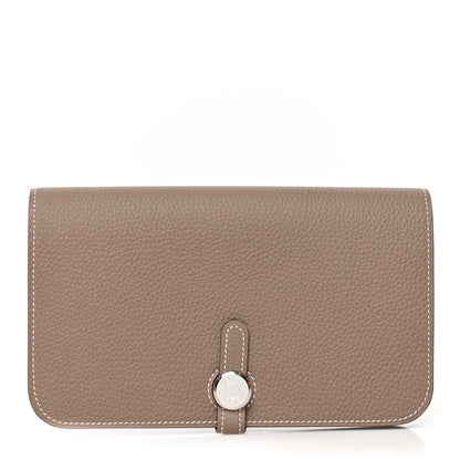 Hermes Togo Dogon Duo Wallet Etoupe 1 of 11