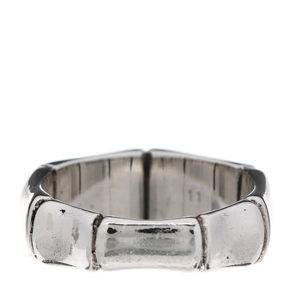 Gucci Sterling Silver Bamboo Band Ring 50 5.5 3 of 5