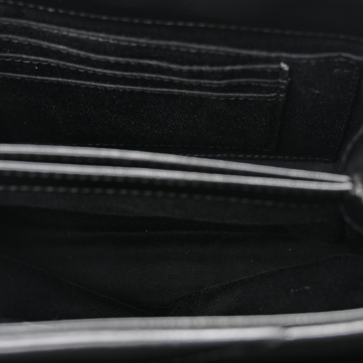 Calfskin Y Quilted Monogram Toy Loulou Crossbody Bag Black