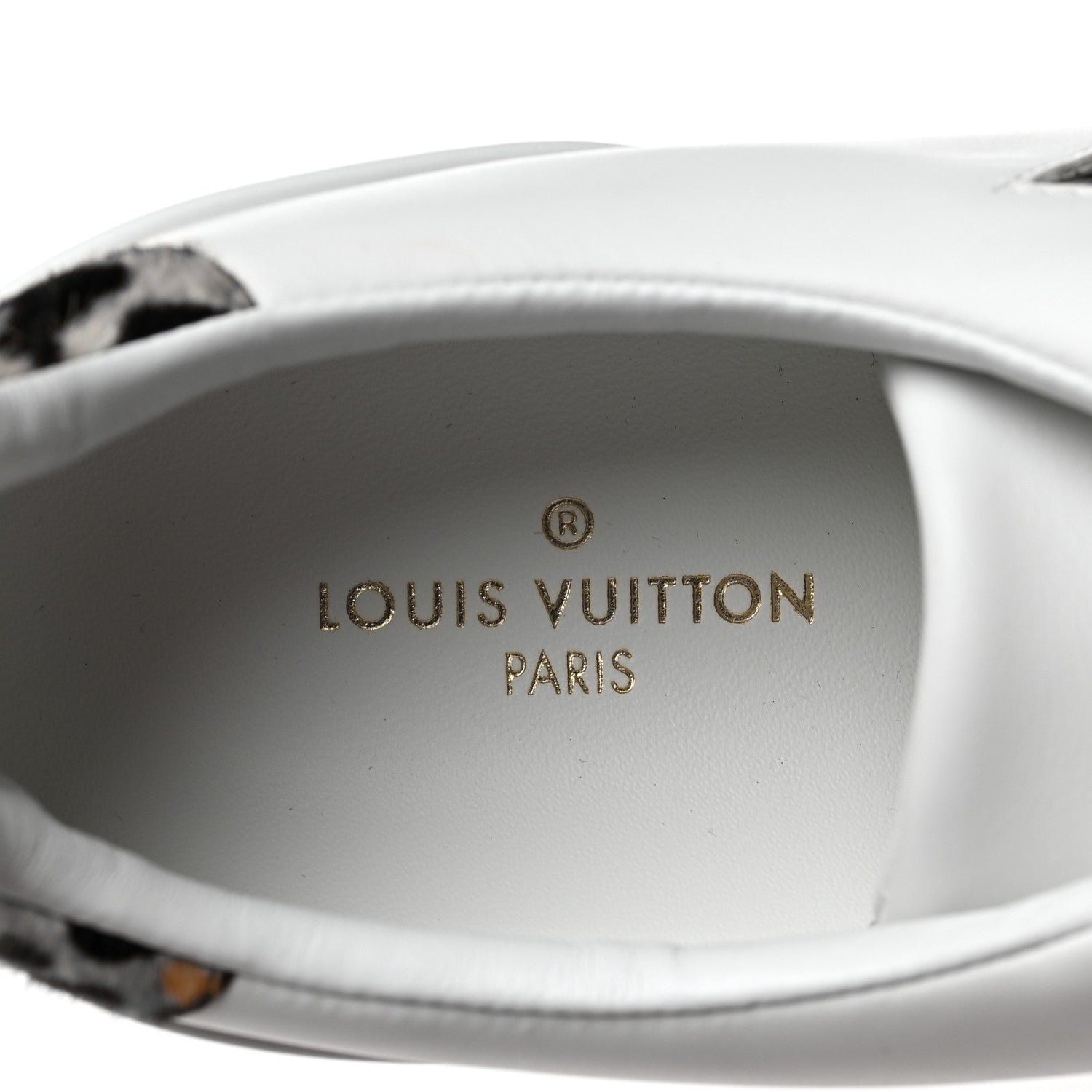 Louis Vuitton Calfskin Calf Hair Monogram Giant Jungle Frontrow Sneakers 39 White 7 of 7