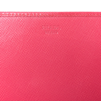 Prada Saffiano Love Chain Wallet Peonia 6 of 9