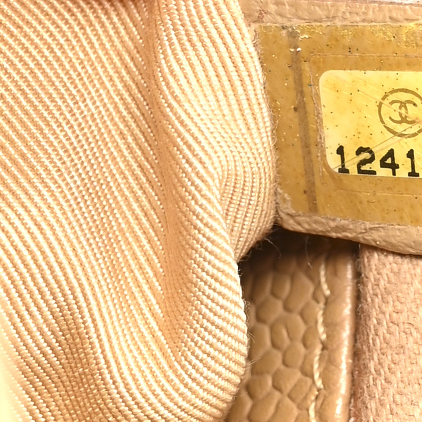 Caviar Quilted Grand Shopping Tote GST Beige