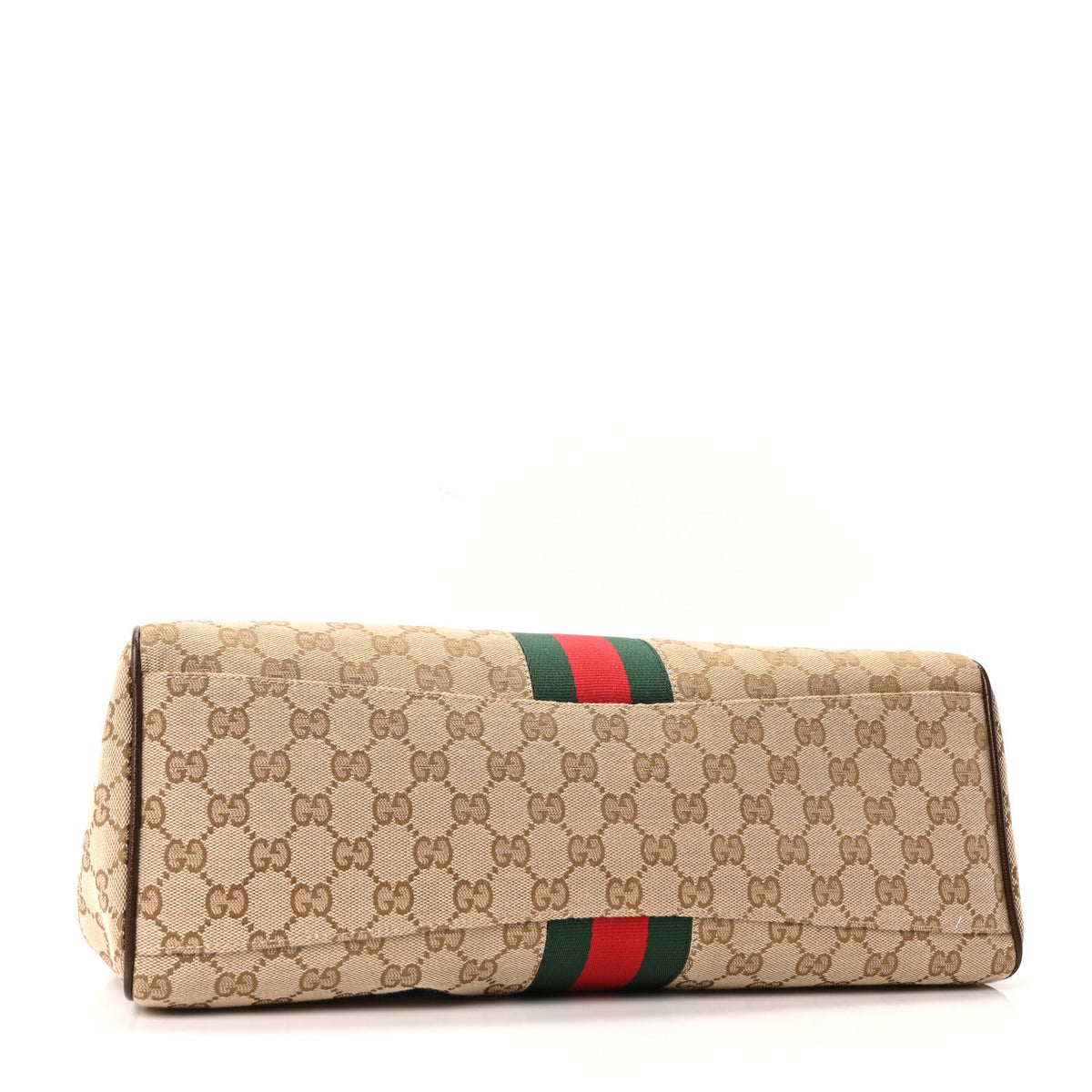Gucci GG Monogram Web Large Paparazzo Top Handle Bag Sand Brown 4 of 10