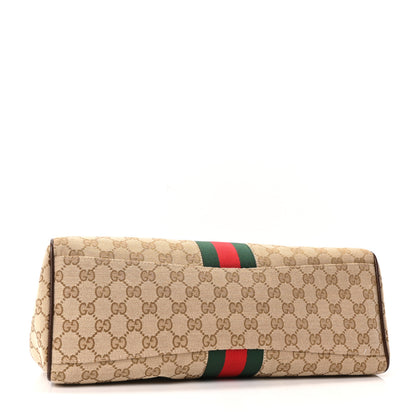 Gucci GG Monogram Web Large Paparazzo Top Handle Bag Sand Brown 4 of 10