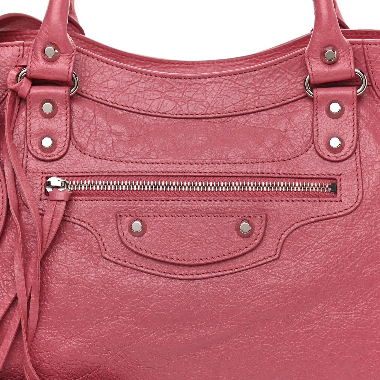 Agneau Classic Silver Hardware Velo Rose Hortensia