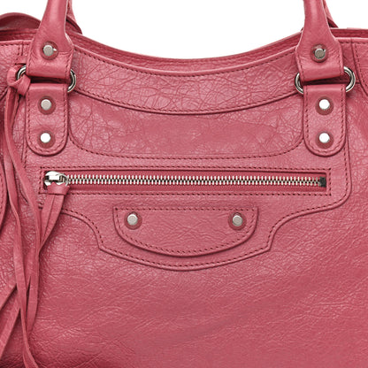 Balenciaga Agneau Classic Silver Hardware Velo Rose Hortensia 8 of 10