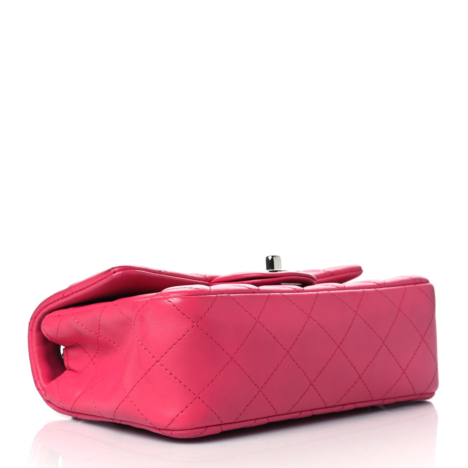 Chanel Lambskin Quilted Mini Rectangular Flap Pink 4 of 11