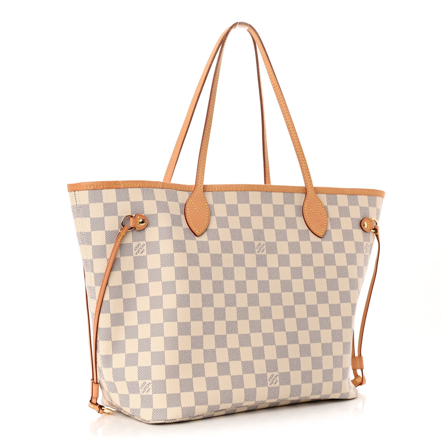 Damier Azur Neo Neverfull MM Rose Ballerine