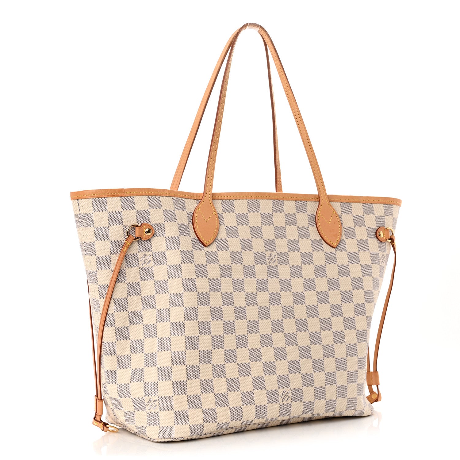 Louis Vuitton Damier Azur Neo Neverfull MM Rose Ballerine 3 of 15