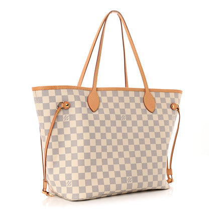 Louis Vuitton Damier Azur Neo Neverfull MM Rose Ballerine 3 of 15