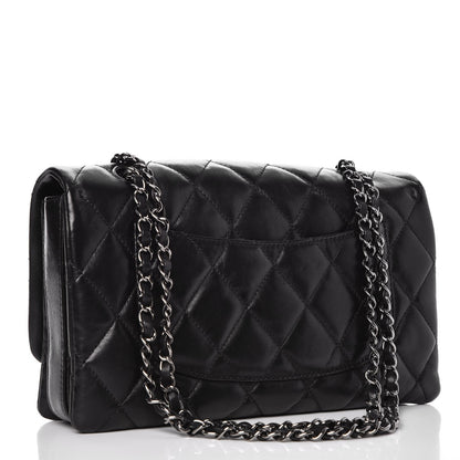 Chanel Lambskin Quilted Large 3 Flap Black 3 of 11