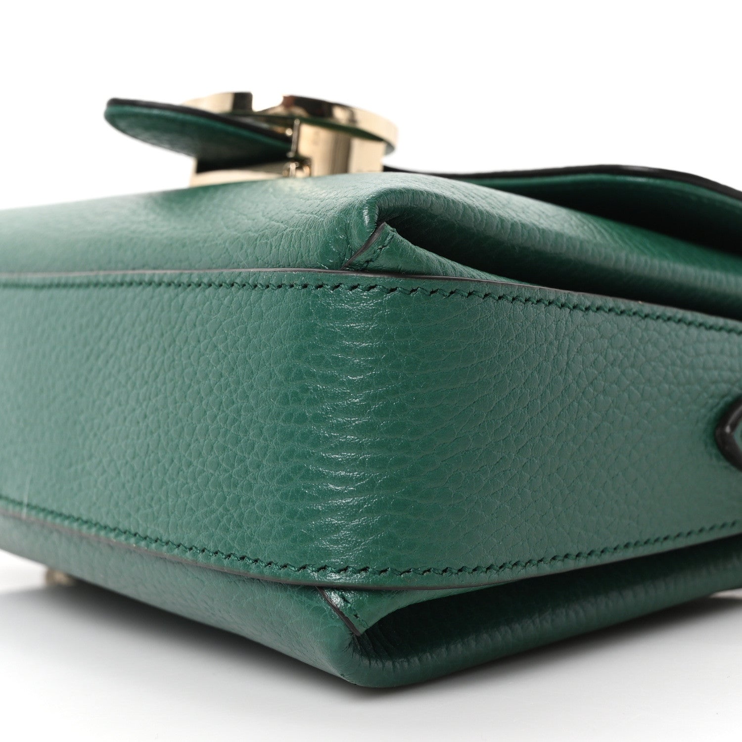 Gucci Dollar Calfskin Interlocking G Crossbody Bag Emerald 1778012