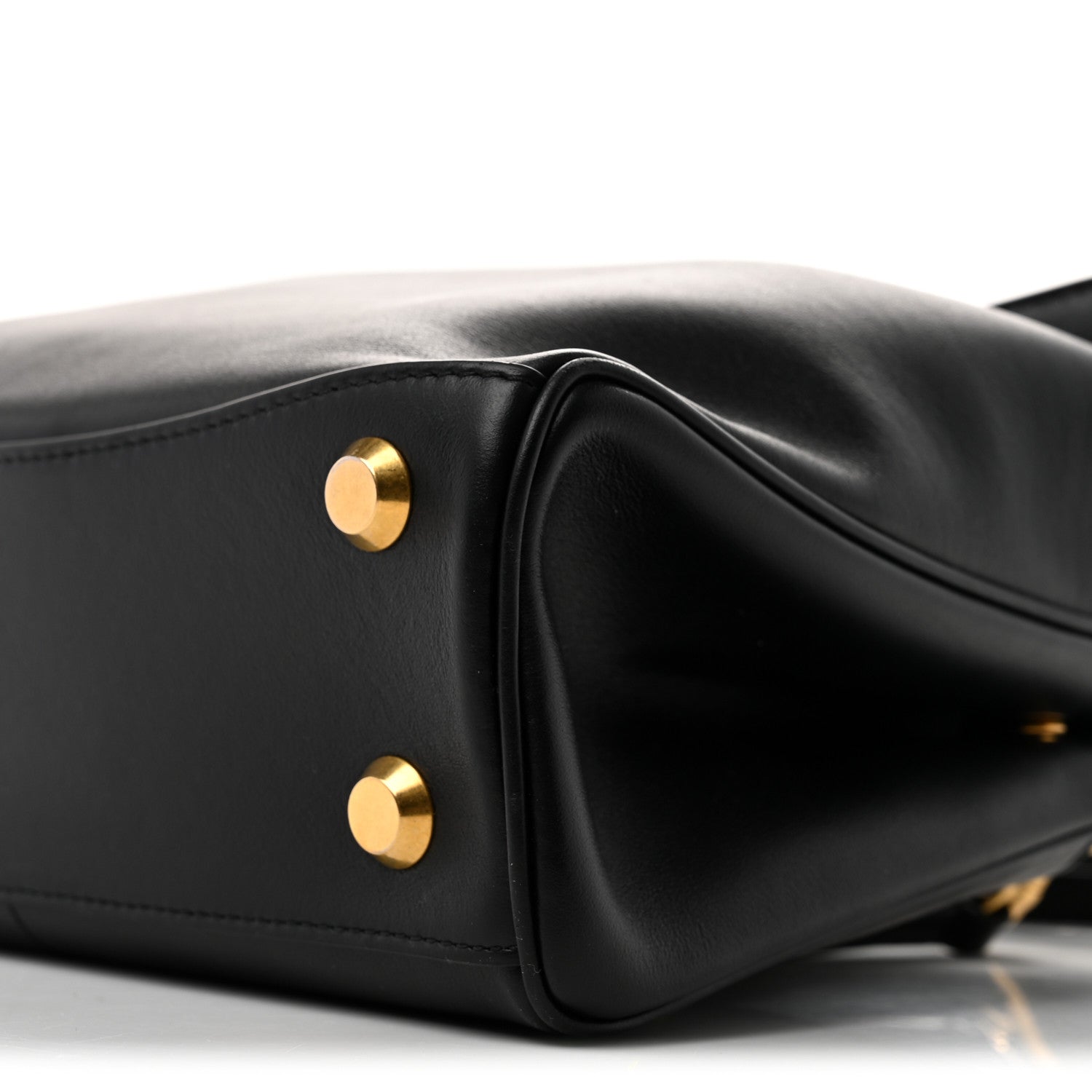 Balenciaga Natural Smooth Calfskin Mini Rodeo Top Handle Handbag Black 10 of 13