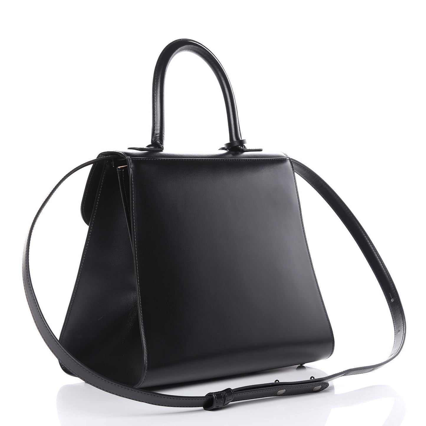Calfskin MM L'Humour Brillant Satchel Black