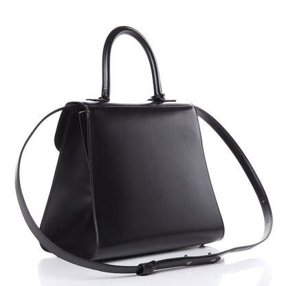 Delvaux Calfskin MM L'Humour Brillant Satchel Black 3 of 11