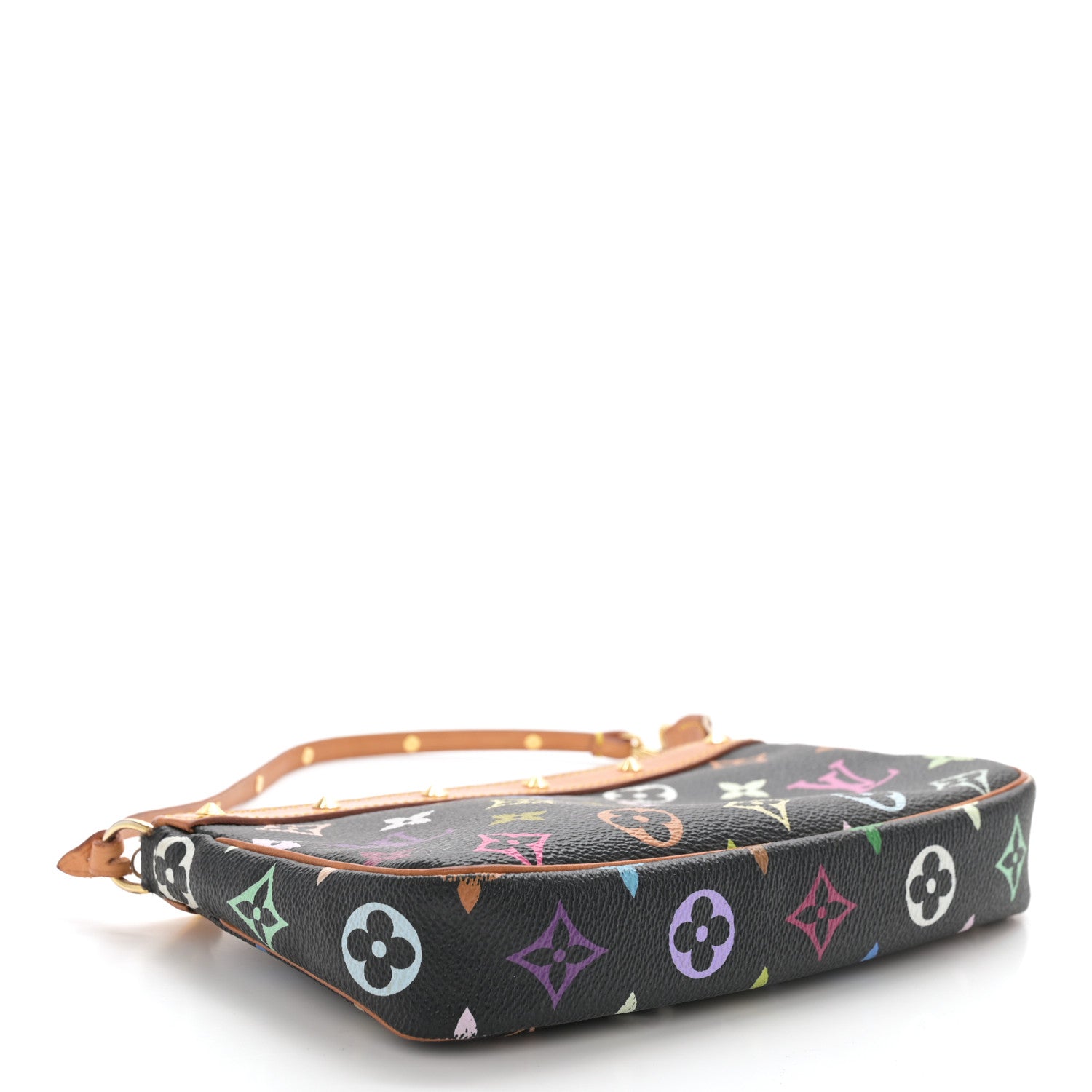 Louis Vuitton Monogram Multicolor Pochette Accessories Black 4 of 16