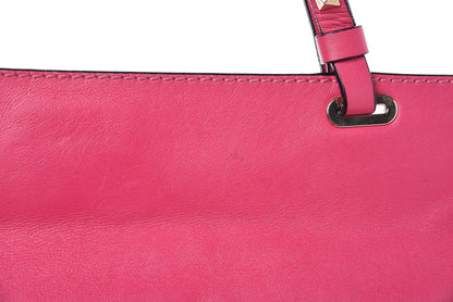 Valentino Garavani Vitello Medium Rockstud Tote Fuxia Fluo 10 of 10