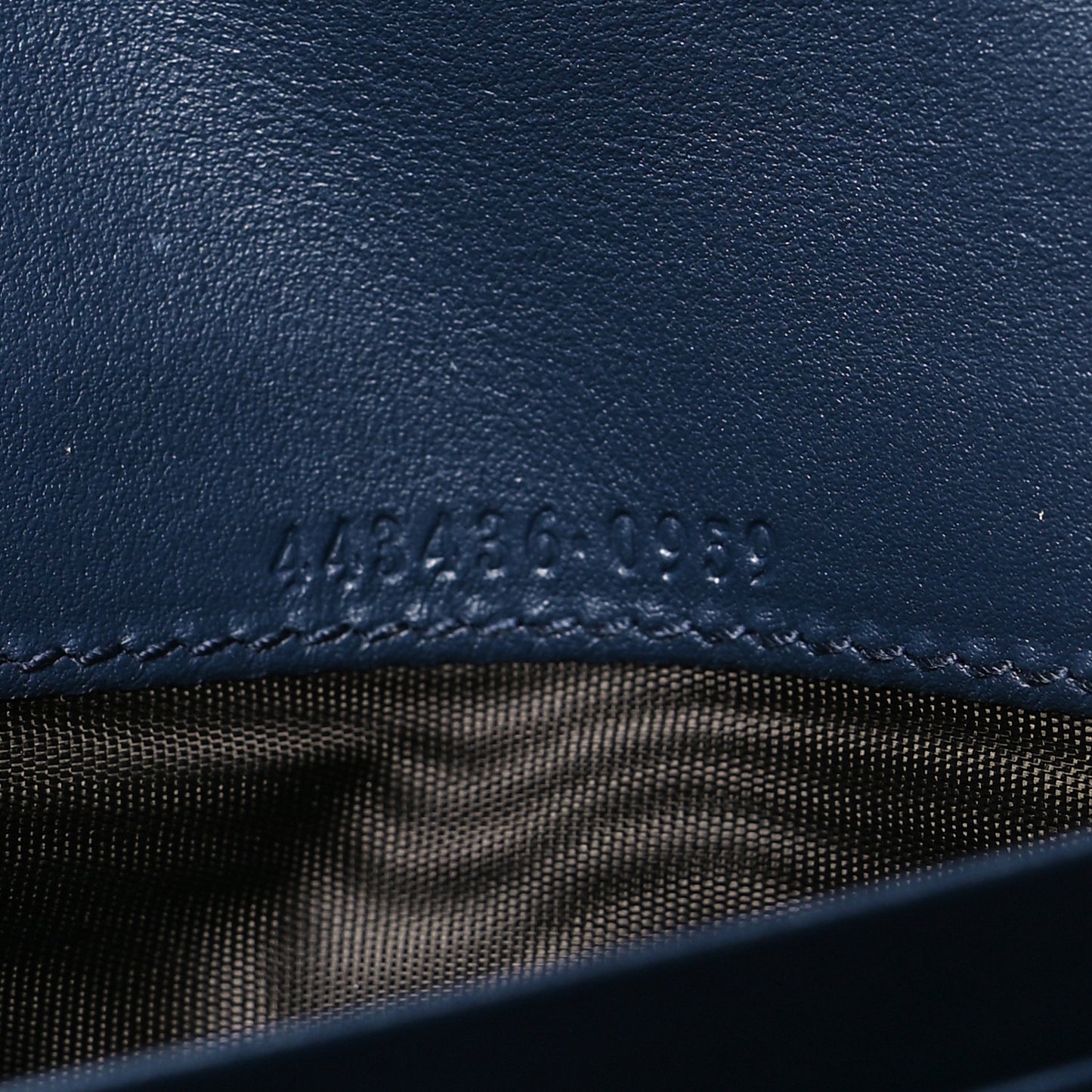 Denim Matelasse Pearly GG Marmont Continental Wallet Blue