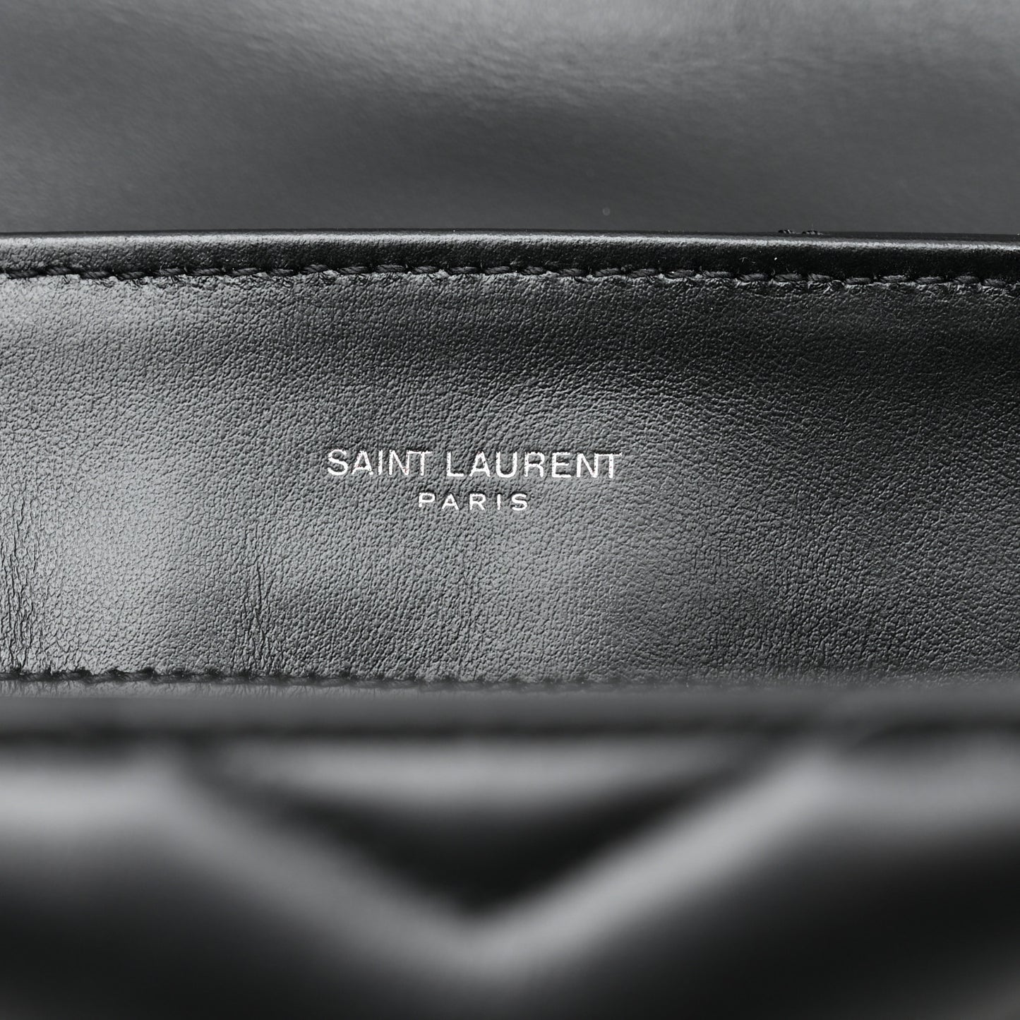 Calfskin Y Quilted Monogram Monochrome Medium Loulou Chain Satchel Black