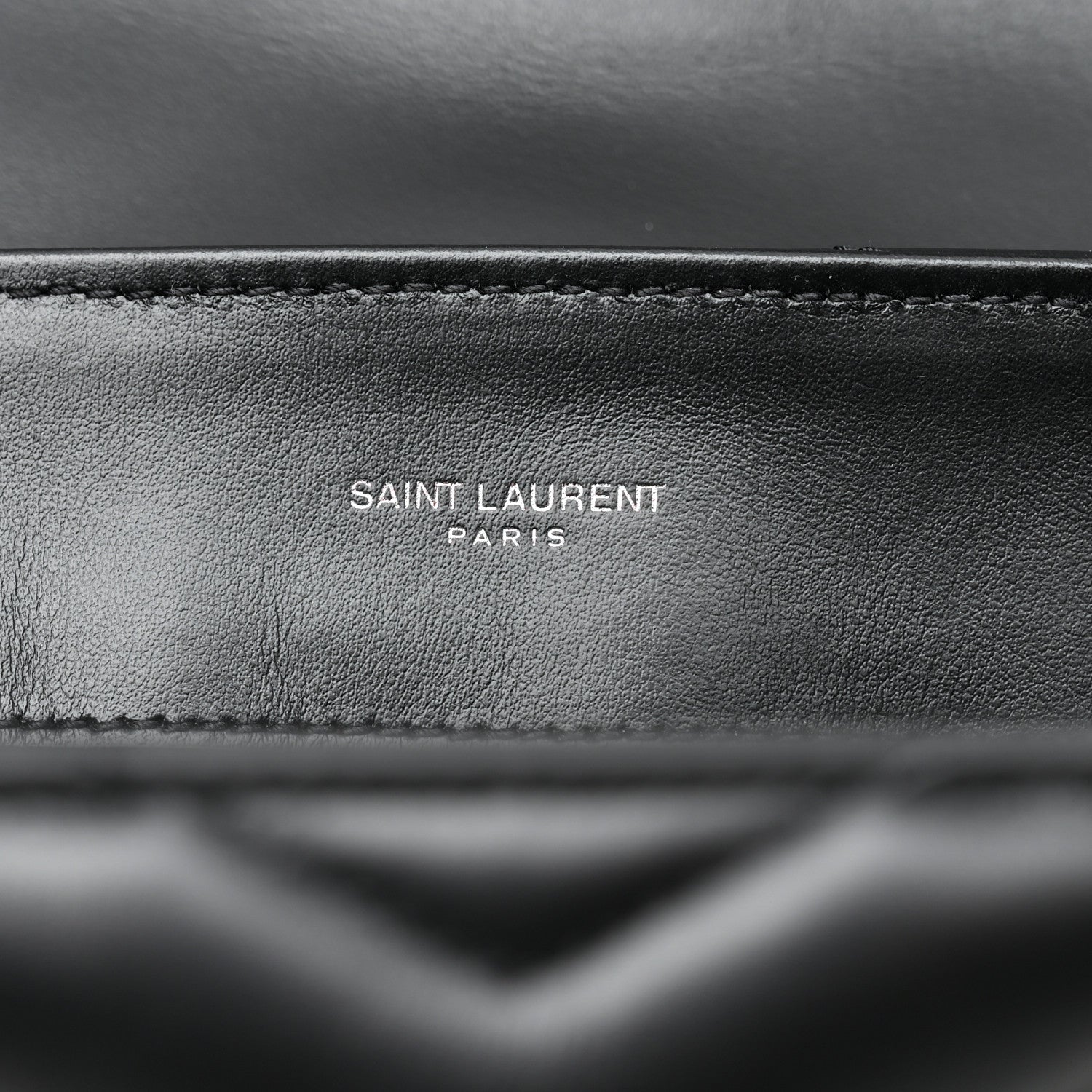 Saint Laurent Calfskin Y Quilted Monogram Monochrome Medium Loulou Chain Satchel Black 5 of 9