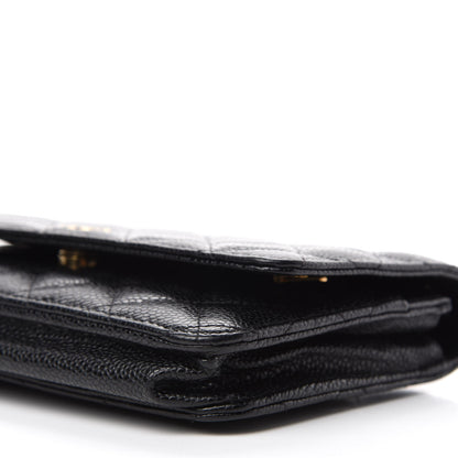 Chanel Caviar Quilted Wallet On Chain WOC Black 7 of 12