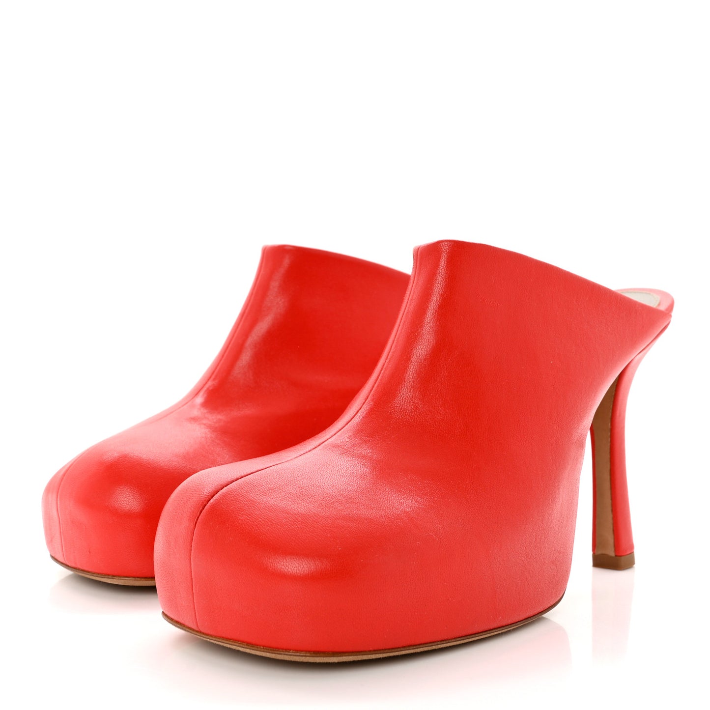 Stretch Nappa The Bold Mules 38.5 Red