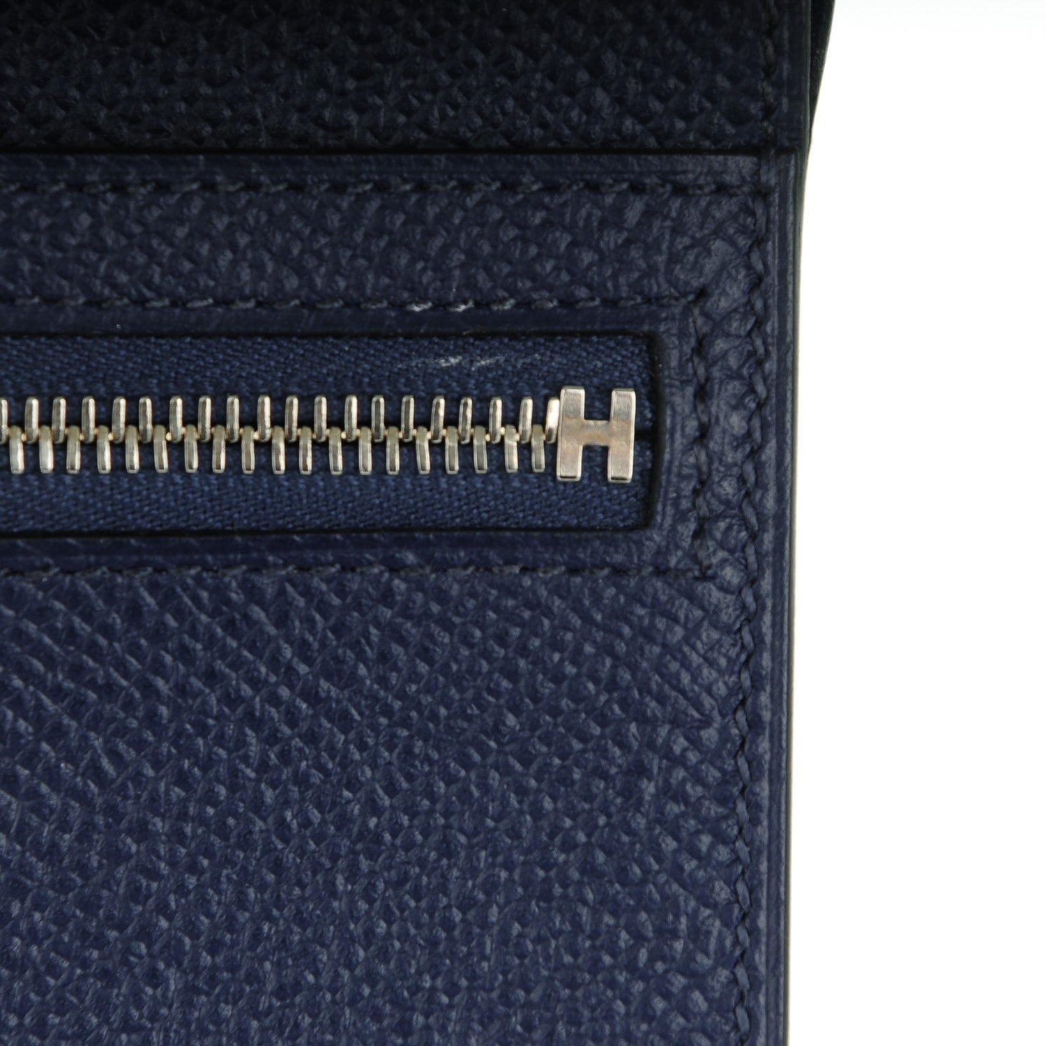 Hermes Epsom Bearn Compact Wallet Bleu Saphir 8 of 9