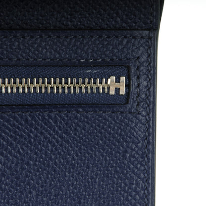Hermes Epsom Bearn Compact Wallet Bleu Saphir 8 of 9