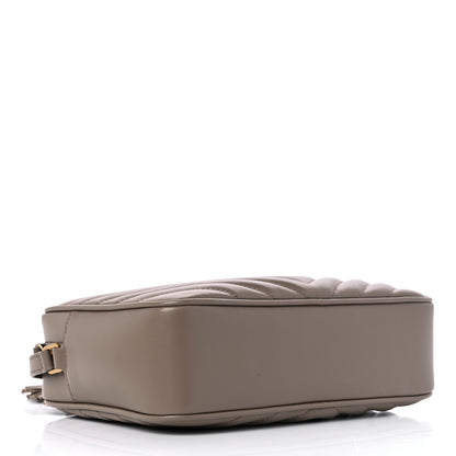 Saint Laurent Calfskin Matelasse Monogram Lou Camera Bag Taupe 4 of 9
