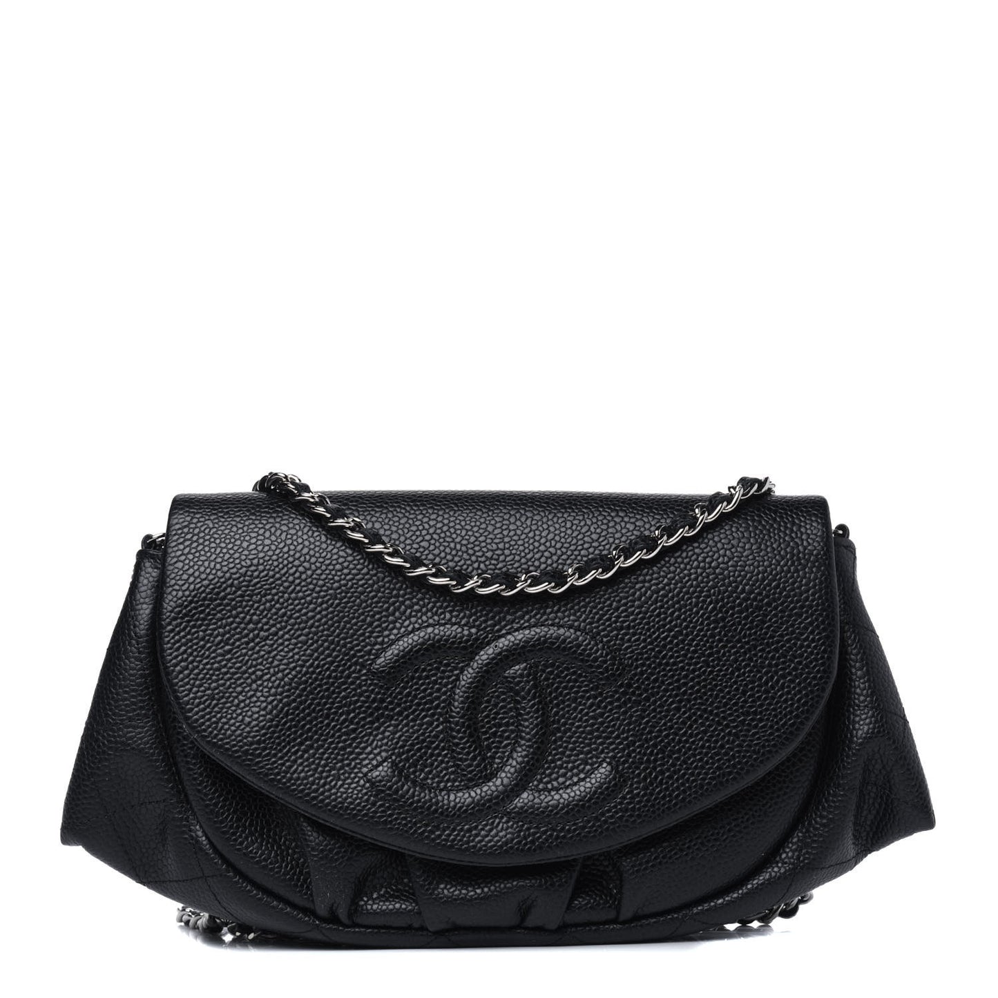 Caviar Half Moon Wallet On Chain WOC Black