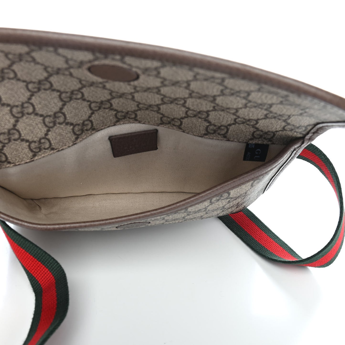 GG Supreme Monogram Neo Vintage Web Belt Bag Brown