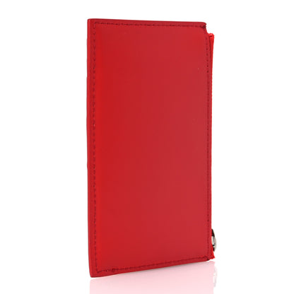 Burberry Calfskin London England Print Logo Alwyn Card Holder Bright Red 3 of 12