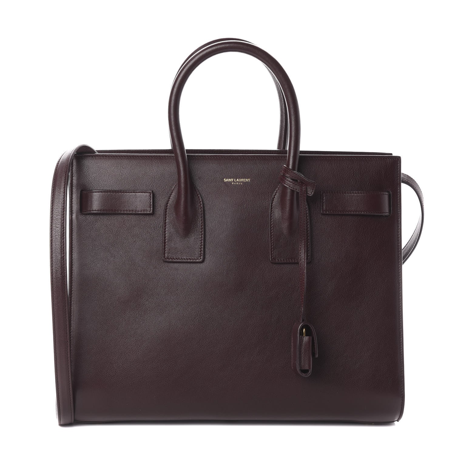 Saint Laurent Calfskin Small Sac De Jour Bordeaux 1 of 8