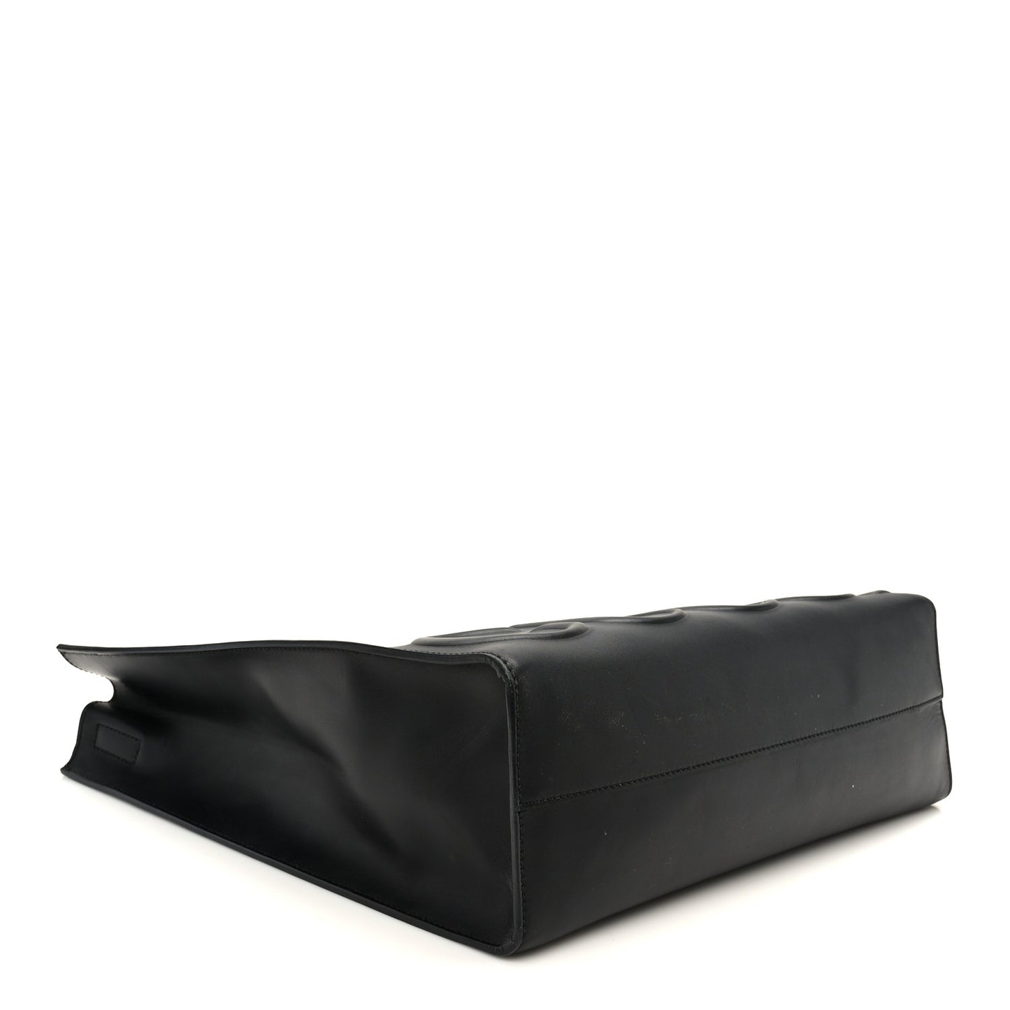 Calfskin Embossed Medium XL Tote Black