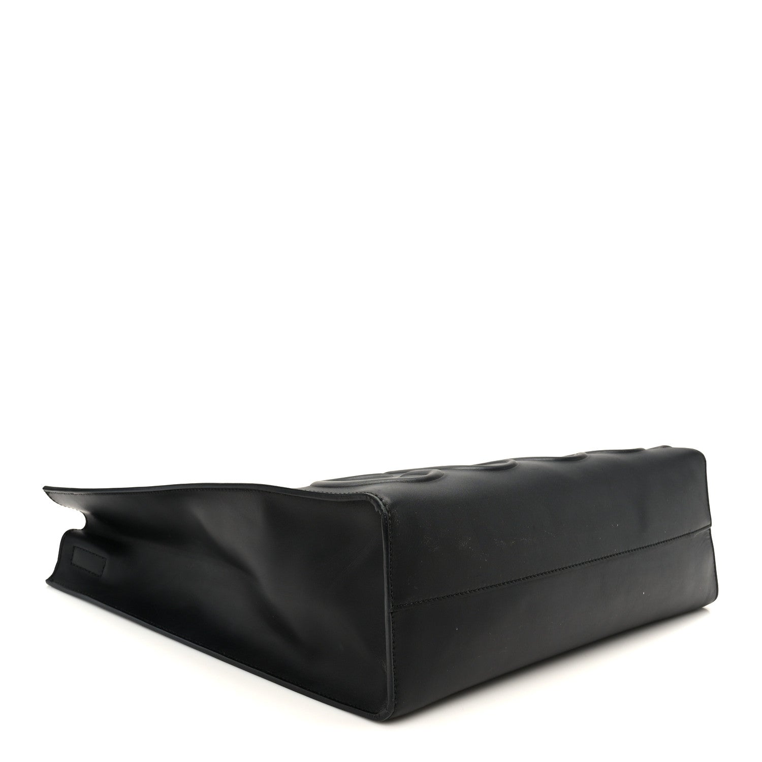Gucci Calfskin Embossed Medium XL Tote Black 4 of 11
