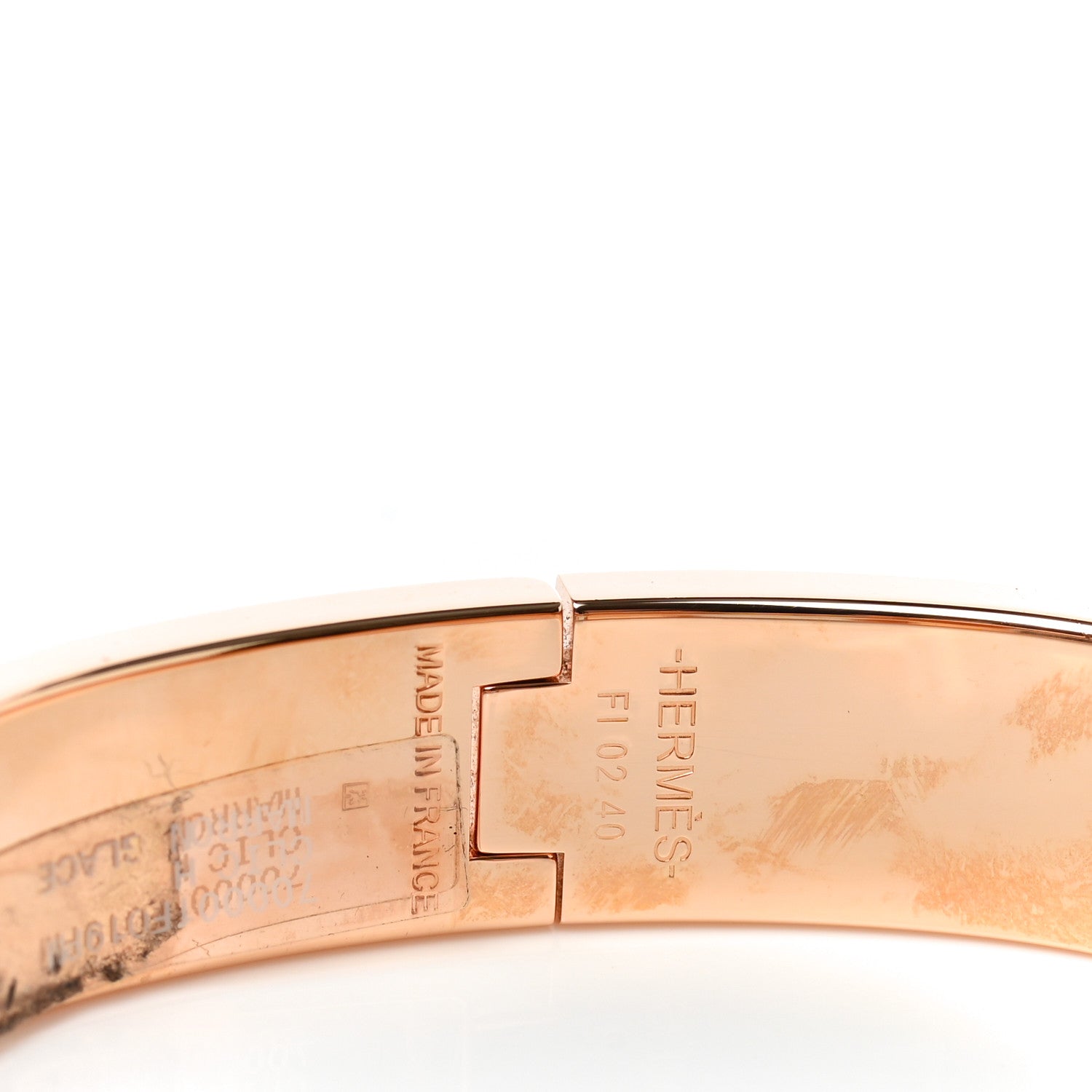 Hermes Enamel Narrow Clic Clac H Bracelet PM Marron Glace 4 of 4