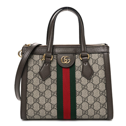 Gucci GG Supreme Monogram Small Ophidia Tote Bag Brown 1 of 11