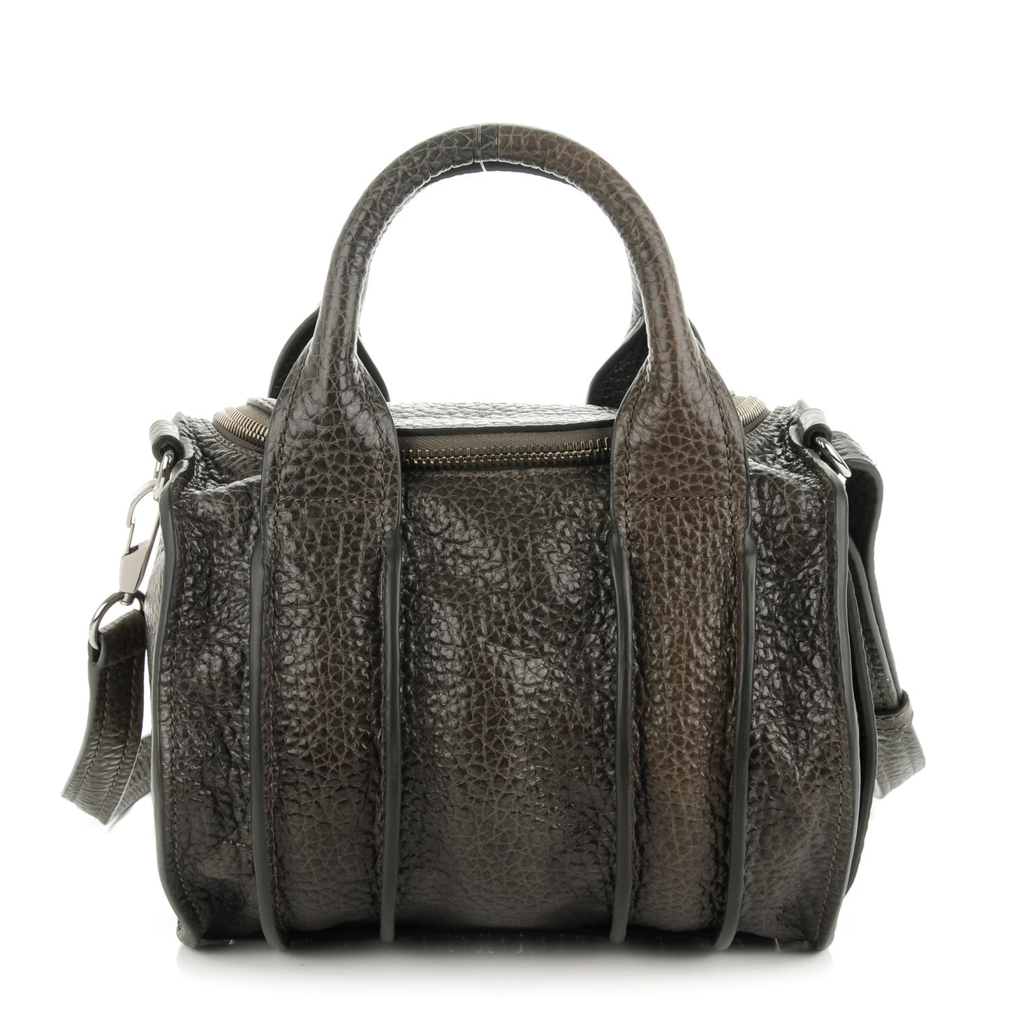 Pebbled Lambskin Inside Out Rockie Gunpowder