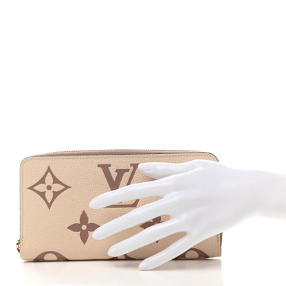 Louis Vuitton Empreinte Monogram Giant Zippy Wallet Creme Bois De Rose 2 of 6