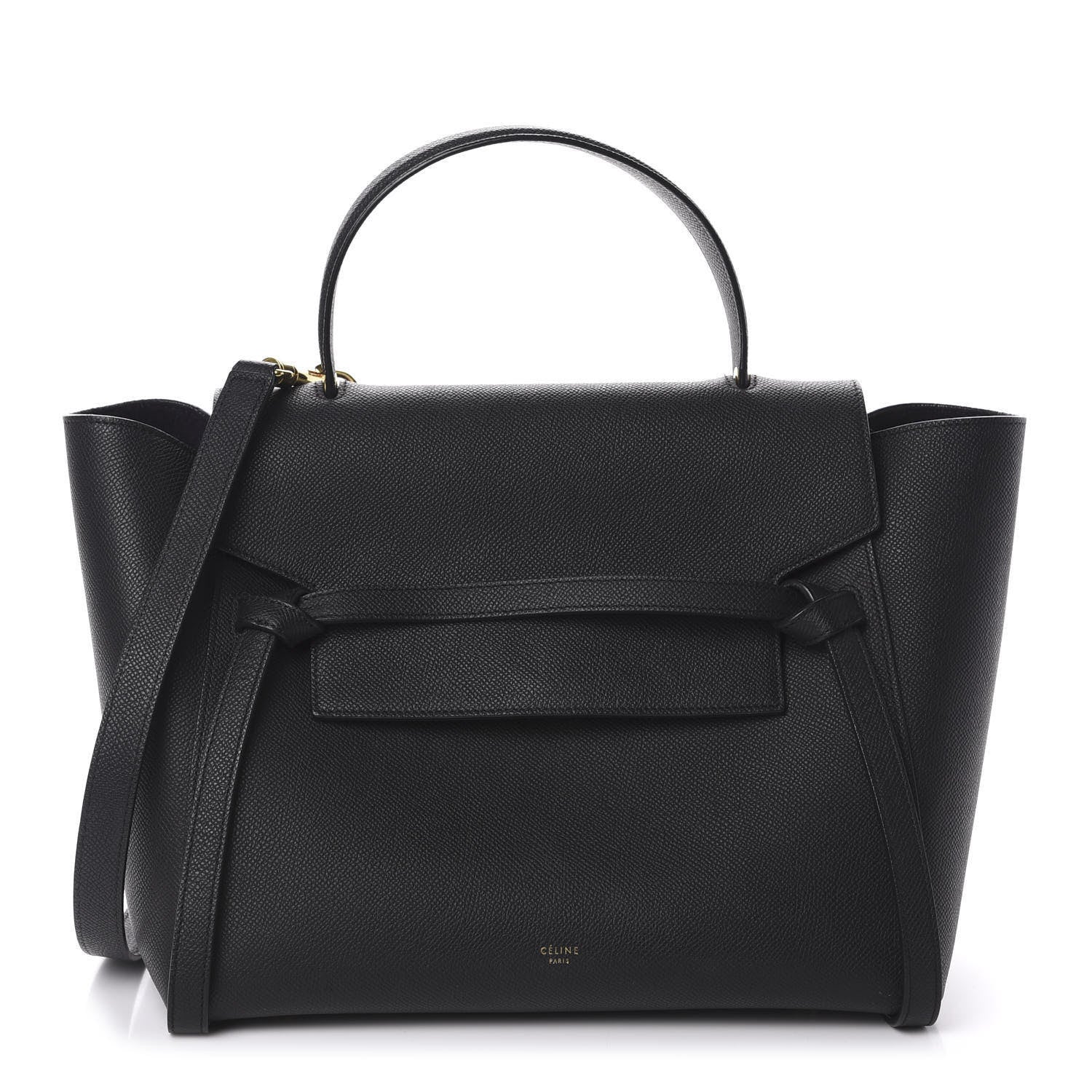Celine Grained Calfskin Mini Belt Bag Black 1 of 10