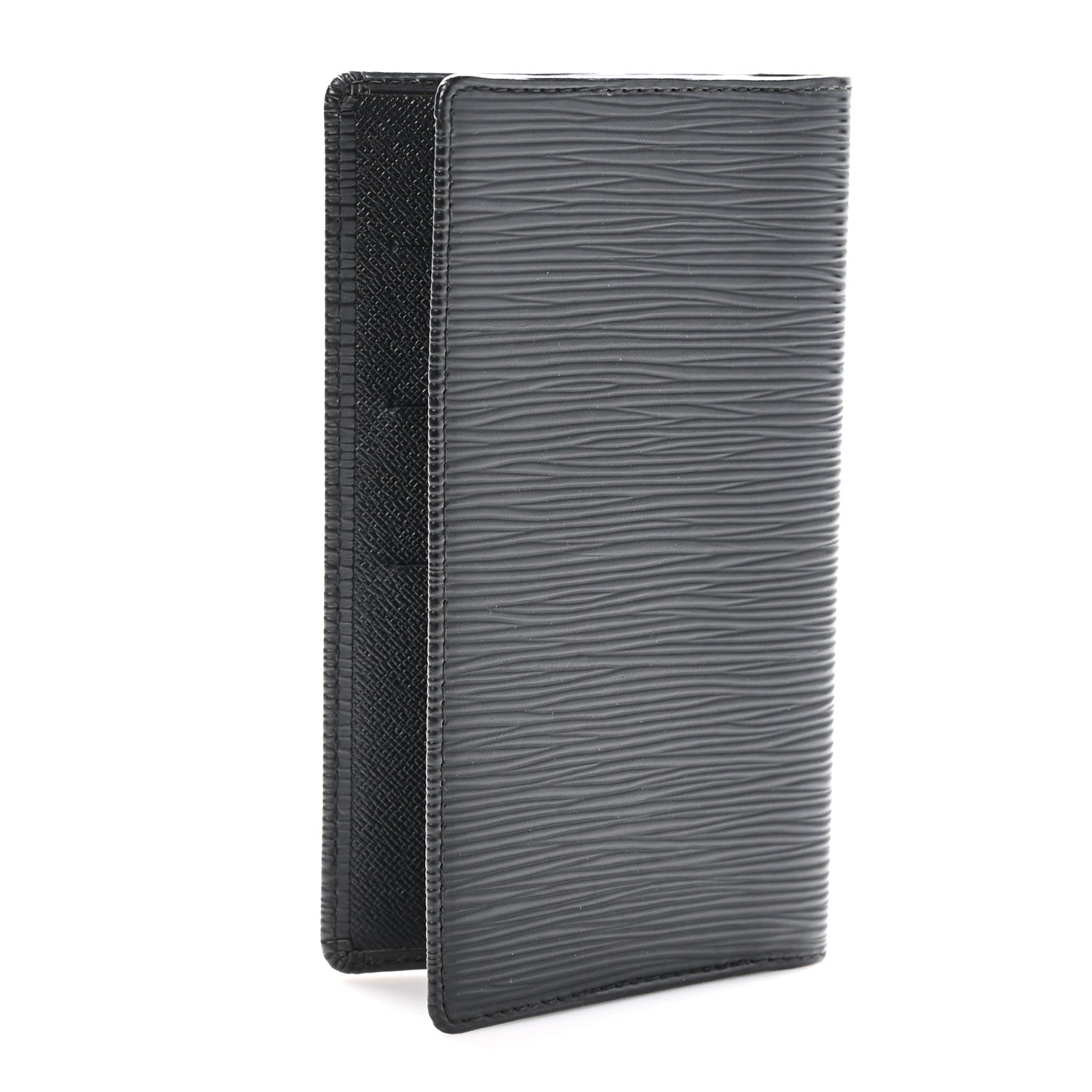 Louis Vuitton Epi Checkbook Organizer Wallet Black 3 of 7