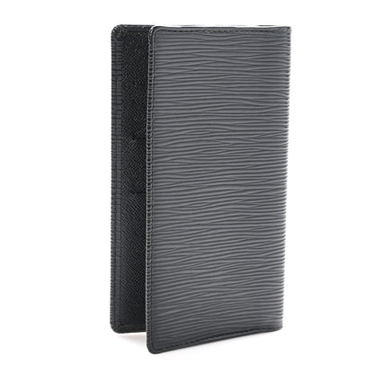Louis Vuitton Epi Checkbook Organizer Wallet Black 3 of 7