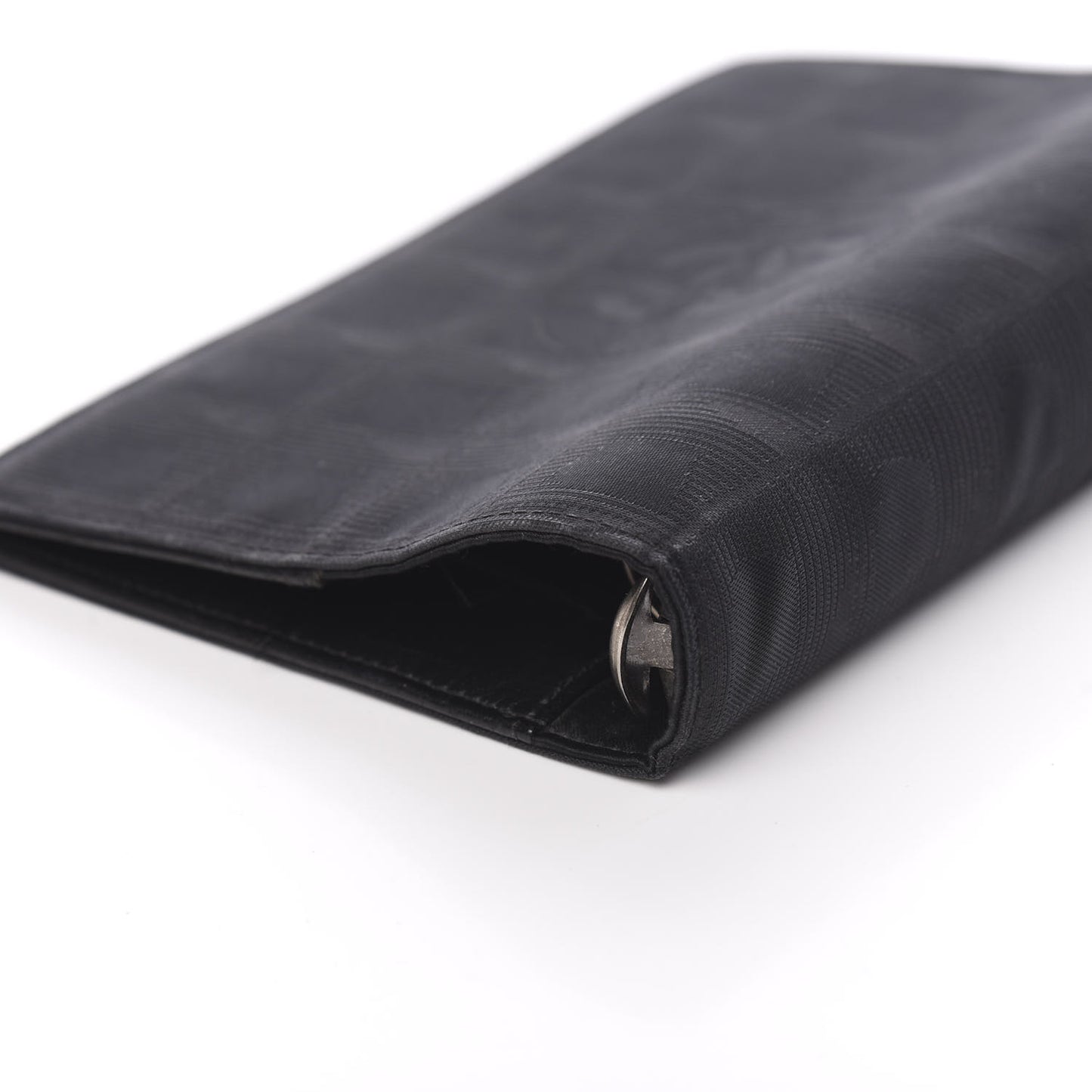 Nylon Travel Small Ring Agenda Planner Black